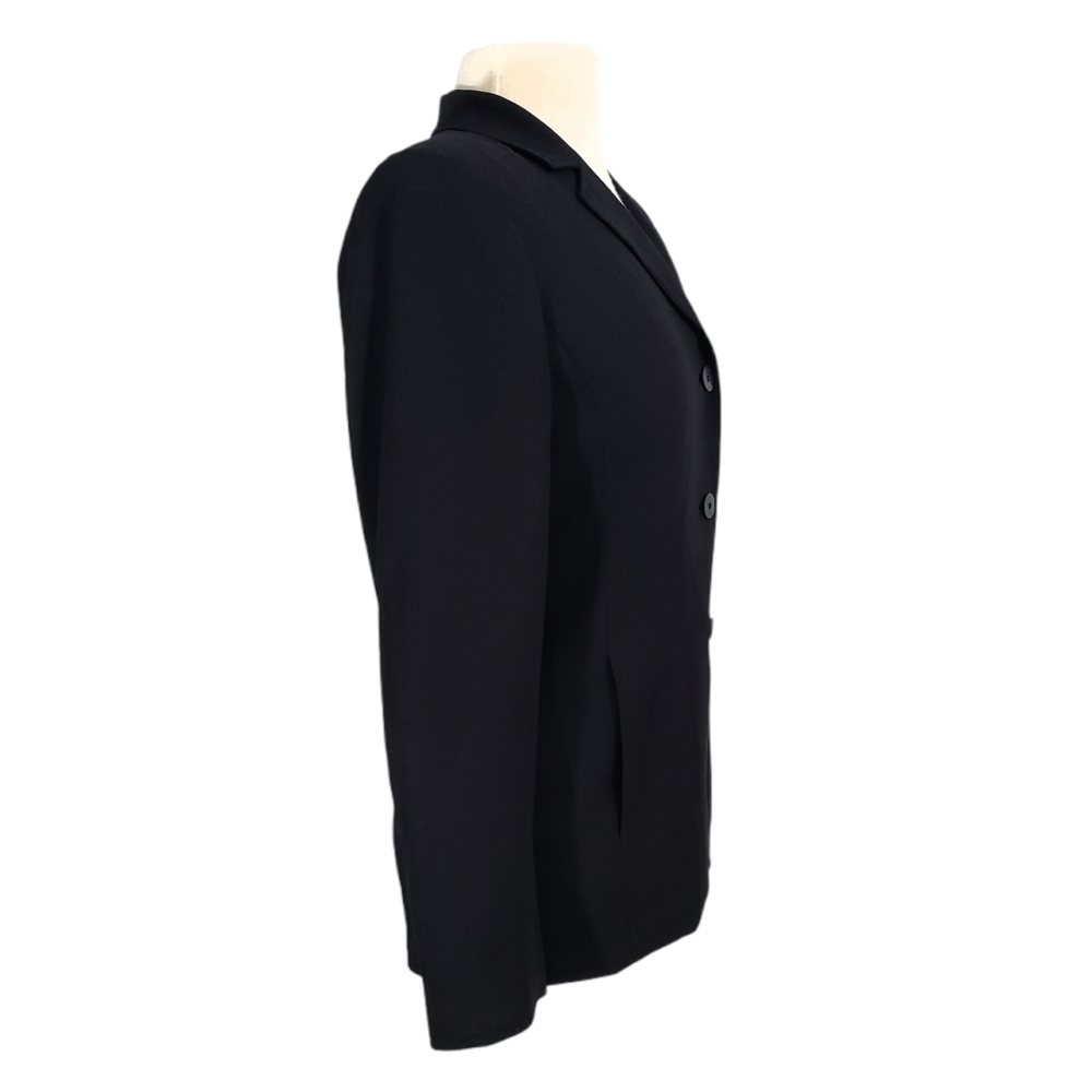 Doncaster Black Soft Wool Button Down Blazer - image 3